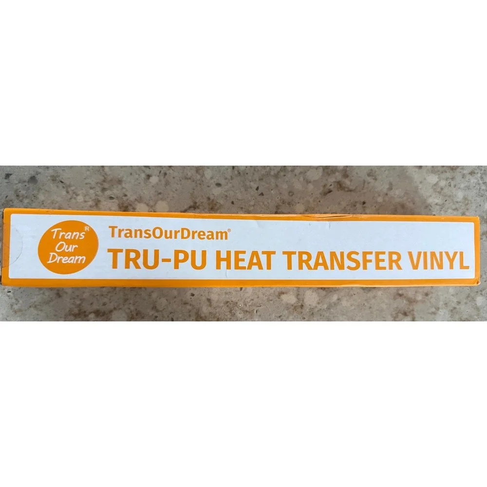 TransOurDream TRU-PU Black Heat Transfer Vinyl Roll 13in x 10ft Smart Iron